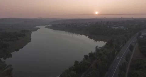 Donetsk city from the drone view Stock Footage 65758918