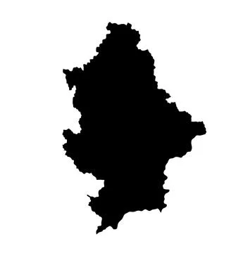 Donetsk peoples Republic map vector silhouette illustration 스톡 일러스트