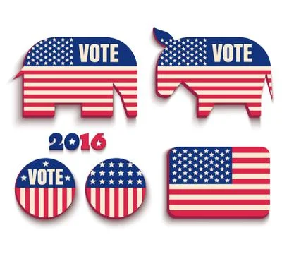 Donkey and elephant Stock Illustration