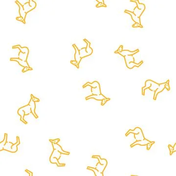Donkey animal vector seamless pattern 스톡 일러스트