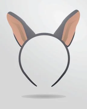 Donkey ears mask Stock Illustration