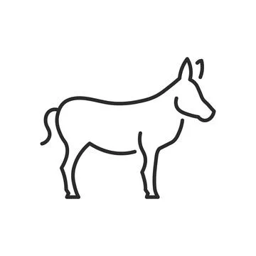 Donkey Icon Stock Illustration