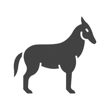 Donkey icon vector image. Stock Illustration