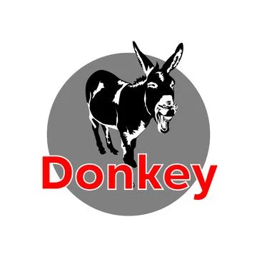 Donkey logo Stock Illustration