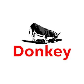 Donkey logo Stock Illustration