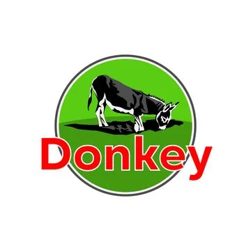 Donkey logo Stock Illustration