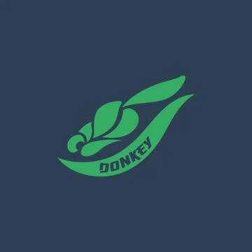 Donkey logo vector Stock Illustration