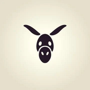 Donkey logo vector Stock Illustration