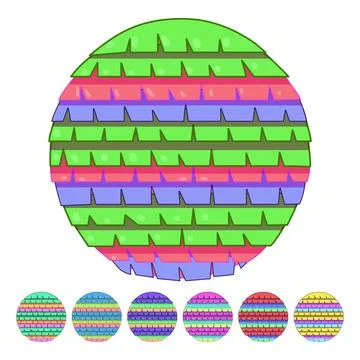 Donkey pinata cartoon vector graphic Stock Illustration