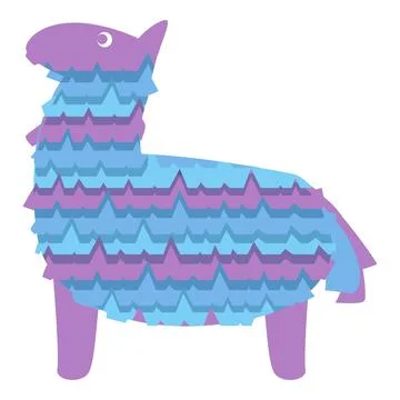 Donkey pinata icon cartoon vector. Mexico holiday Illustrazione stock