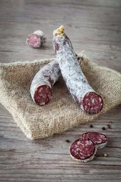 Donkey salami Foto stock