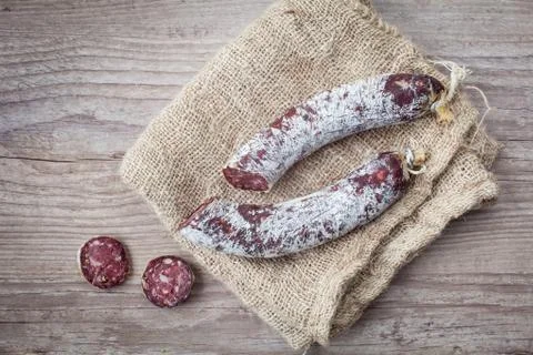 Donkey salami Stock Photos