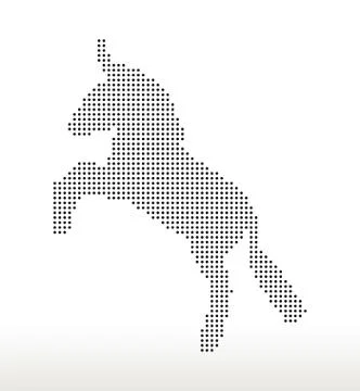 Donkey silhouette Illustrazione stock