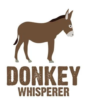 Donkey Whisperer Stock Illustration