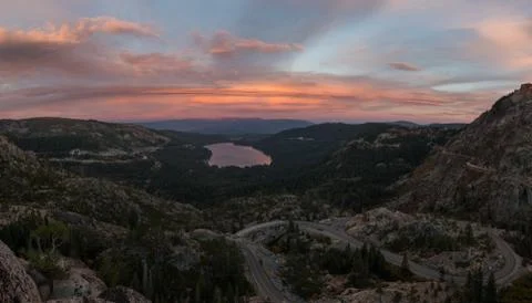 Donner Sunset Summer Stock Photos