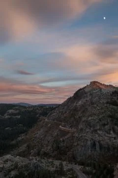 Donner Sunset Vertical Stock Photos