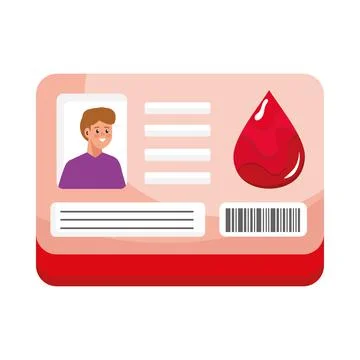 Donor card document Stock Illustration