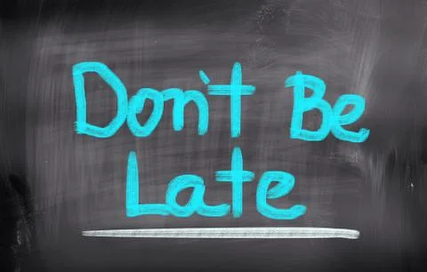 Don't Be Late Concept Illustrazione stock