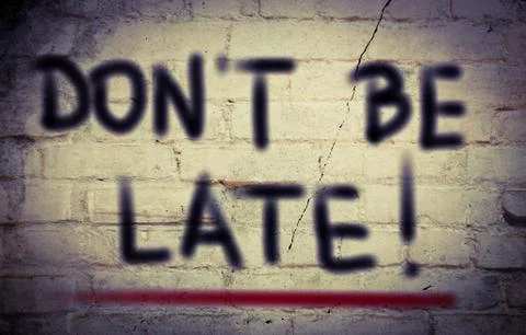 Don't Be Late Concept Stock Illustration