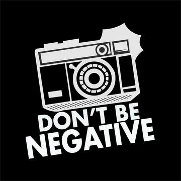 DON'T BE NEGATIVE Stock-Illustration