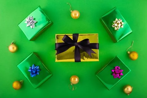 Don't delay, begin your holiday shopping adventure now. Top view shot of pr.. Stock Photos