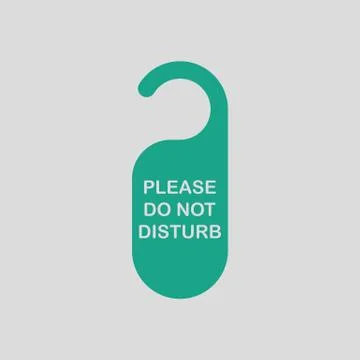 Don't disturb tag icon 库存插图