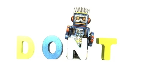 Dont do it isolated Stock Footage 346734500