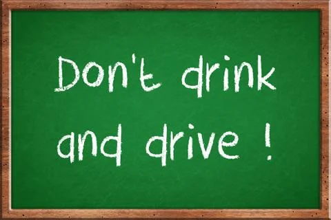Don't drink and drive Stock Illustration