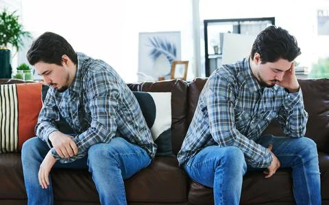 Don't ever turn your back on yourself Foto stock