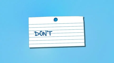 Don’t Forget Reminder Note With Thumbtack, Alpha Included Stock Footage 24837733