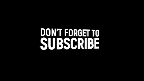 Don't forget to subscribe 3d rotating text word social media animation video Stock Footage 313821123