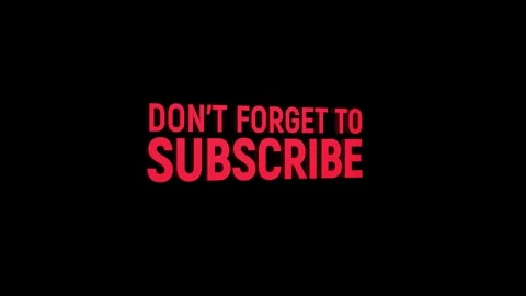 Don't forget to subscribe 3d rotating text word social media animation video Stock Footage 313821136