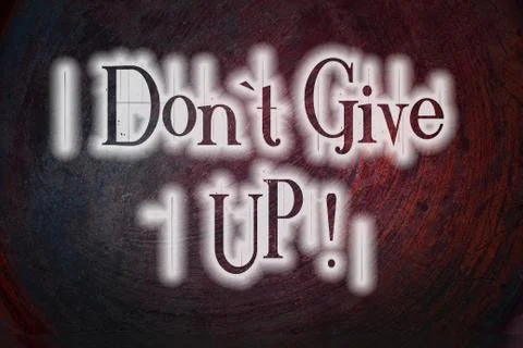 Don't give up concept Stock Illustration