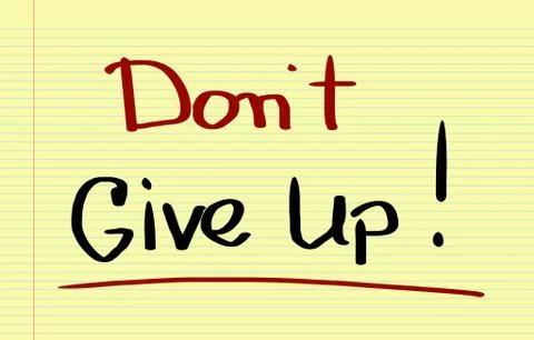 Don't Give Up Concept Stock Illustration