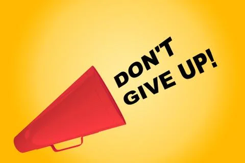 Don't Give Up! concept Ilustração Stock