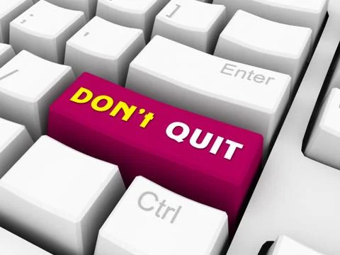 Dont give up Stock Illustration