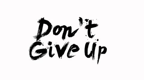 Don't give up. Stock Illustration
