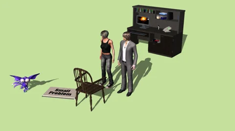 Don't Ignore the Small Problems:  Animation Video stock 33735954