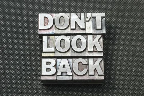 Dont look back bm Stock Photos