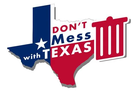 Don't Mess with Texas Slogan Stock Illustration