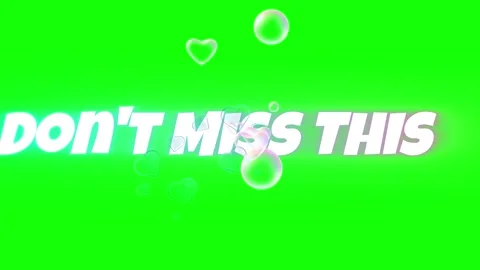 Don't miss this text animation featuring floating bubbles and hearts over a Stock Footage 338991462