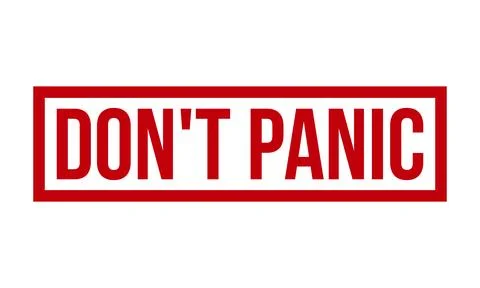 Dont Panic Rubber Grunge Stamp Seal Stock Vector Stock Illustration