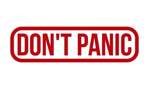 Dont Panic Rubber Grunge Stamp Seal Stock Vector Stock Illustration