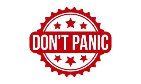 Dont Panic Rubber Grunge Stamp Seal Stock Vector Stock Illustration