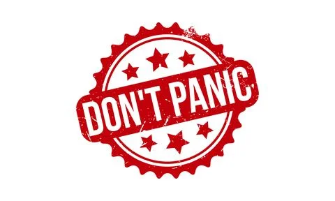 Dont Panic Rubber Grunge Stamp Seal Stock Vector Stock Illustration
