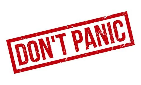 Dont Panic Rubber Grunge Stamp Seal Stock Vector Stock Illustration