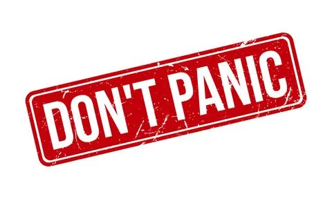 Dont Panic Rubber Grunge Stamp Seal Stock Vector Stock Illustration