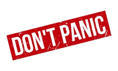 Dont Panic Rubber Grunge Stamp Seal Stock Vector Stock Illustration