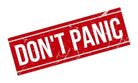 Dont Panic Rubber Grunge Stamp Seal Stock Vector Stock Illustration