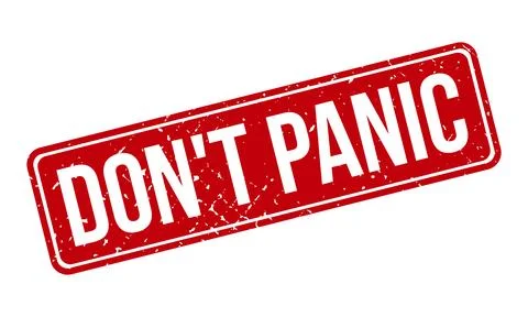 Dont Panic Rubber Grunge Stamp Seal Stock Vector Stock Illustration
